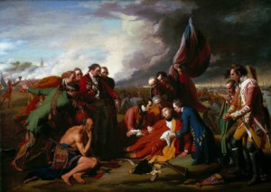Thursday January 22, 2009 Page A5 UNDATED Painting by Benjamin West called The Death of General Wolfe, 1770. The scene depicts the death of Gen. James Wolfe at the battle of the Plains of Abraham in 1759. Image courtesy of the National Gallery of Canada, Ottawa. With story by Randy Boswell (CanWest News Service).