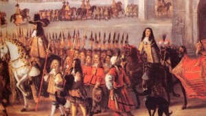 Charles II on the day of his coronation. From: http://todayinhistory.tumblr.com/post/117163392101/april-23rd-1661-charles-ii-crowned-on-this-day