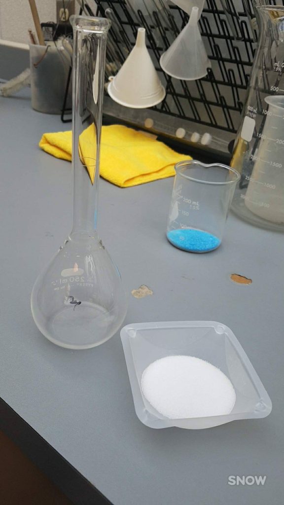 Concentration of a solution lab